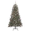 vidaXL &Aacute;rvore de Natal Artificial Verde 180 cm PVC, Pl&aacute;stico e A&ccedil;o
