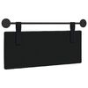 vidaXL Cabeceira Suspensa Preto 110 x 55 x 7 cm Veludo