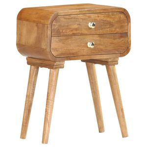vidaXL Mesa de cabeceira 43x30x58 cm madeira de mangueira maci&ccedil;a