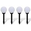 vidaXL Candeeiros de exterior 4 pcs LED 15 cm com estacas de enterrar