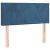 vidaXL Cabeceira de cama veludo 90x5x78/88 cm azul-escuro