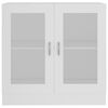 vidaXL Arm&aacute;rio vitrine 82,5x30,5x80 cm derivados de madeira branco