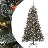 vidaXL &Aacute;rvore de Natal Artificial Verde 180 cm PVC, Pl&aacute;stico e A&ccedil;o