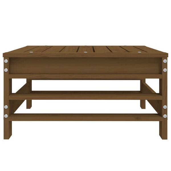 vidaXL Apoio de pés para jardim madeira de pinho maciça castanho-mel