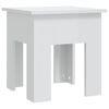 vidaXL Mesa de centro 40x40x42cm derivados de madeira branco brilhante