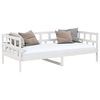vidaXL Sof&aacute;-cama 90x200 cm madeira de pinho maci&ccedil;a branco