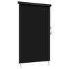 vidaXL Estores de rolo Preto 120 x 250 cm Tecido e Alum&iacute;nio