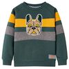 Sweatshirt para crian&ccedil;a verde-escuro 92