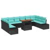 vidaXL Conjunto de Jantar para Jardim 11 unid. 10-N&uacute;mero de lugares