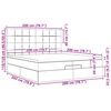 vidaXL Estrutura cama otomana colch&atilde;o 100x200cm tecido castanho escuro