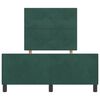 vidaXL Cama Box com cabeceira Verde Escuro 120 x 190 cm Veludo