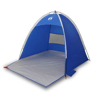 vidaXL Tenda de praia 3 Pessoas imperme&aacute;vel azul ciano