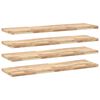vidaXL Prateleira flutuante 4pcs 120x40x4 cm ac&aacute;cia maci&ccedil;a n&atilde;o tratada