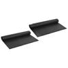 vidaXL Folha de Drenagem Estriada 2 pcs Preto 1 x 20 m HDPE