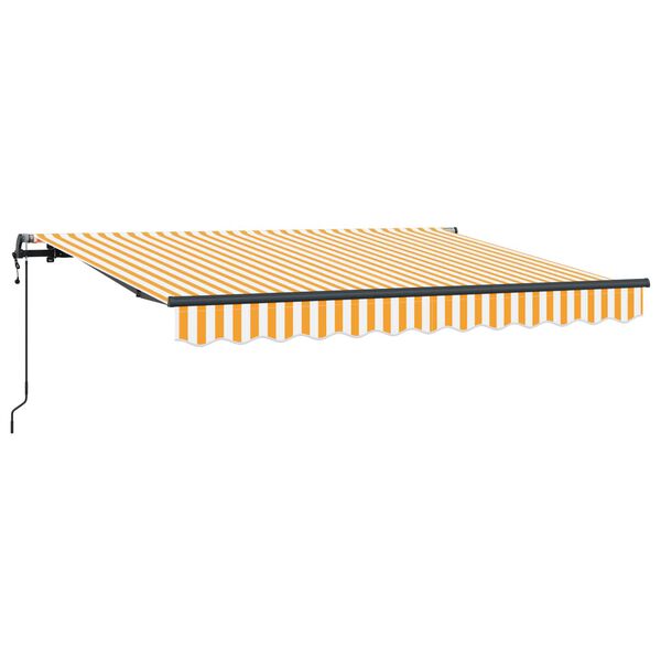 vidaXL Toldo Retr&aacute;til Amarelo 250 x 200 cm tecido