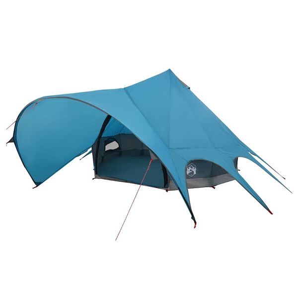 vidaXL Tenda Teepee com telhado Azul e Cinza 600 x 600 x 347 cm