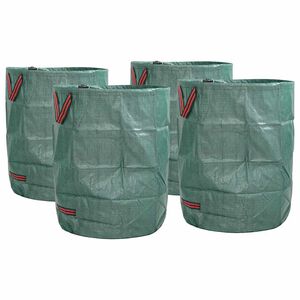 vidaXL Sacolas de Lixo do Jardim 4 unid. 300 l Verde Polipropileno