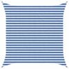 vidaXL Vela de Sombra Azul e Branco 3 x 3 m HDPE