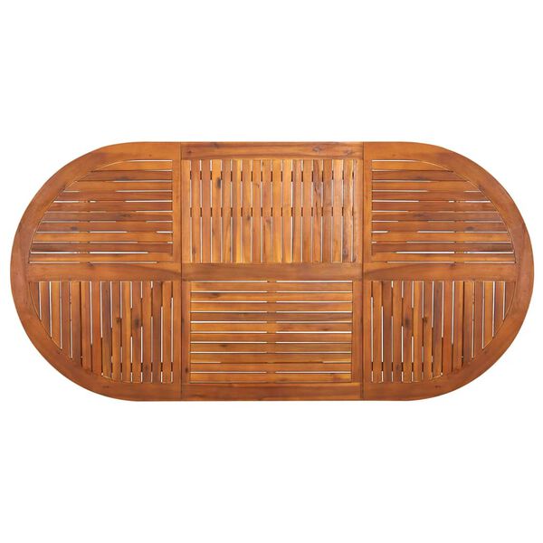 vidaXL 7 pcs conjunto de jantar para jardim cinzento