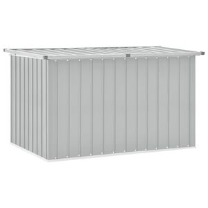 vidaXL Caixa de arruma&ccedil;&atilde;o para jardim 149x99x93 cm cinzento