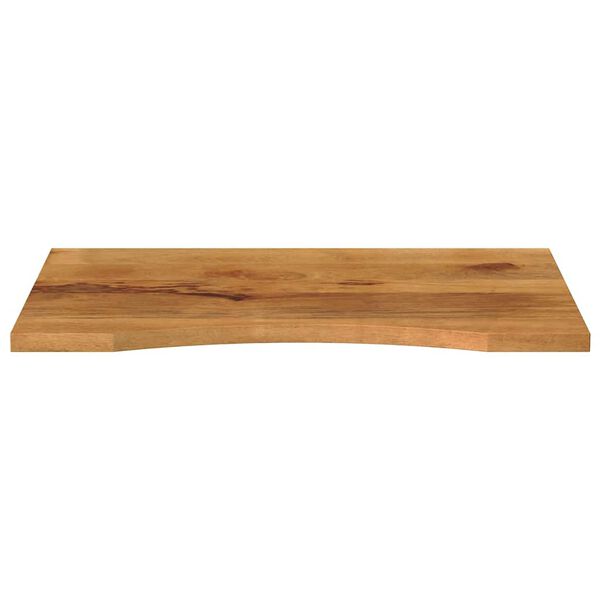 vidaXL Tampo de mesa com curva 80x50x2,5 cm mangueira &aacute;spera maci&ccedil;a