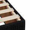 vidaXL Estrutura de cama de solteiro tecido preto