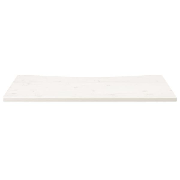 vidaXL Tampo de secret&aacute;ria 110x60x2,5 cm pinho maci&ccedil;o branco