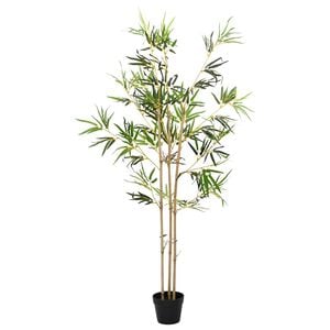 vidaXL &Aacute;rvore de Bambu Artificial Verde 55 x 16 x 150 cm