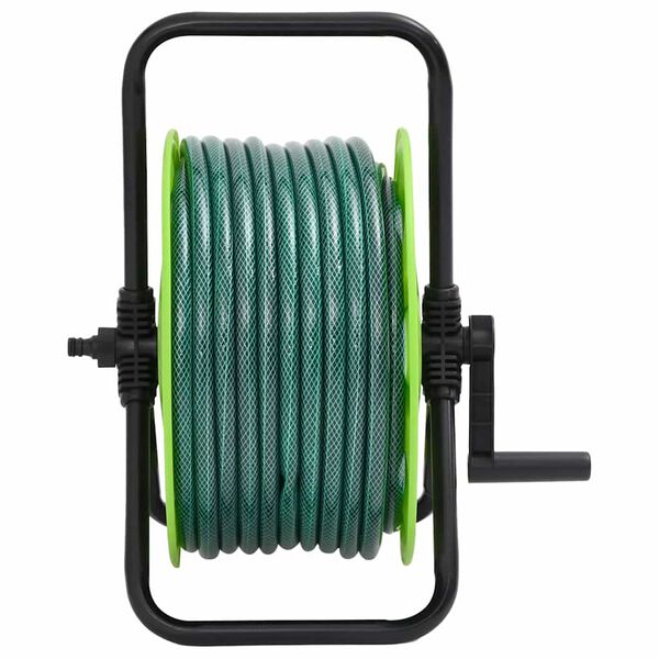 vidaXL Enrolador de p&eacute; c/ conj. de encaixe de mangueira 0,75" 20 m PVC
