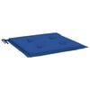 vidaXL Almofad&otilde;es p/ cadeiras jardim 4 pcs 40x40x4 cm oxford azul real