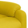 vidaXL Poltrona massagens reclin. elevat&oacute;ria el&eacute;trica veludo amarelo