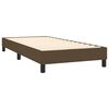 vidaXL Cama box spring c/ colch&atilde;o/LED 80x200cm tecido castanho-escuro