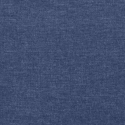 vidaXL Cama com molas/colchão 140x190 cm tecido azul