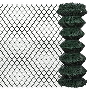 vidaXL Cerca de arame 1x25 m a&ccedil;o verde