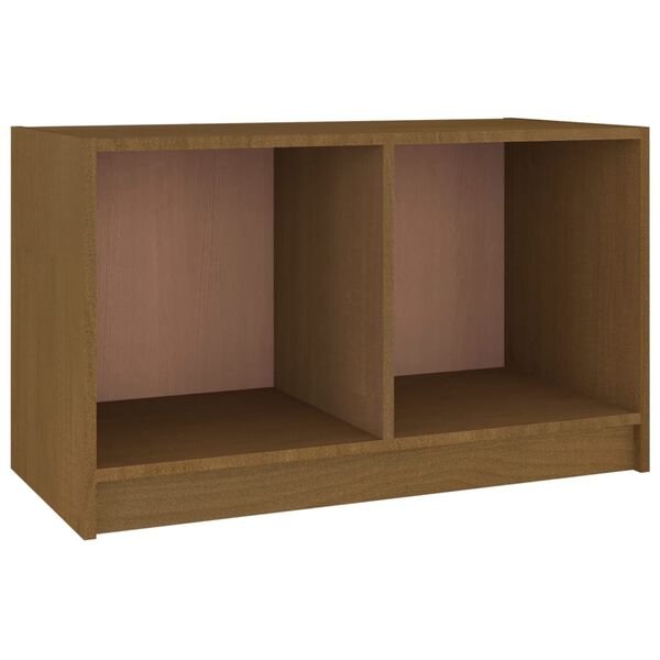 vidaXL Móvel de TV 70x33x42 cm pinho maciço castanho mel