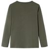 T-shirt de manga comprida para crian&ccedil;a caqui 128