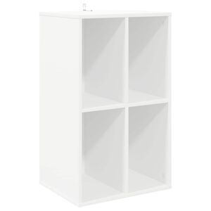 vidaXL Arm&aacute;rio para discos de vinil Branco 44,5 x 36,5 x 74,5 cm