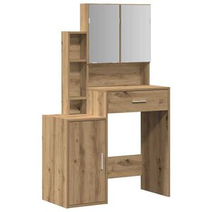 vidaXL Mesa de vestir Carvalho Artesanal 80 x 35 x 132 cm