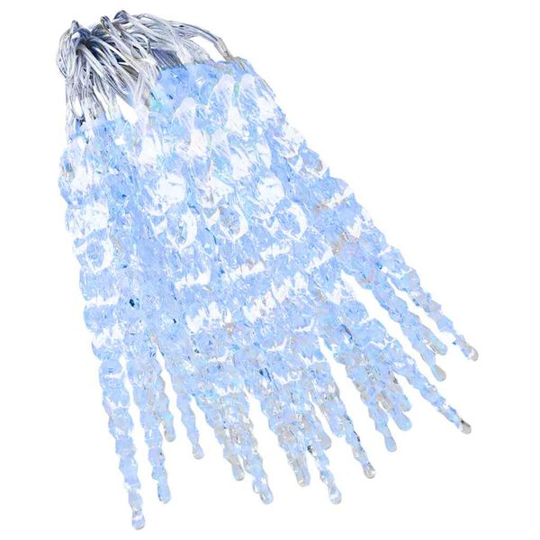vidaXL Luz Natal pingente gelo 40 pcs c. remoto acrílico branco frio