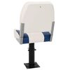 vidaXL Conjunto de 2 assento barco dobr&aacute;vel 41x36x48 cm azul e branco