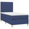 vidaXL Cama box spring c/ colch&atilde;o e LED 80x200 cm tecido azul