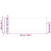 vidaXL Toldo lateral retr&aacute;til 160 x 500 cm vermelho
