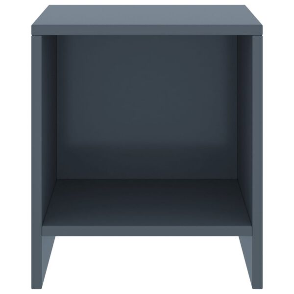 vidaXL Mesas de cabeceira 2 pcs 35x30x40cm pinho maciço cinzento-claro