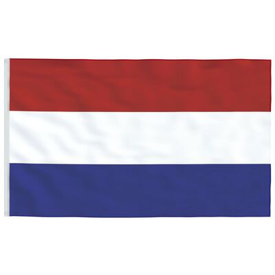 vidaXL Bandeira dos Países Baixos e mastro 5,55 m alumínio