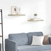 vidaXL Prateleiras de parede suspensas 2 pcs 50x23x3,8cm MDF carvalho