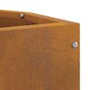 vidaXL Vaso de Canto Ferro Enferrujado 30 x 30 x 35 cm A&ccedil;o corten