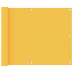 vidaXL Tela de varanda 75x600 cm tecido Oxford amarelo