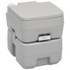 vidaXL Sanita port&aacute;til para campismo 20+10 L cinzento