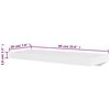 vidaXL Prateleiras de parede 4 pcs branco 60 cm