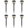 vidaXL Luzes Solares para Exterior com Pino de Aterragem 6 pcs 42 cm